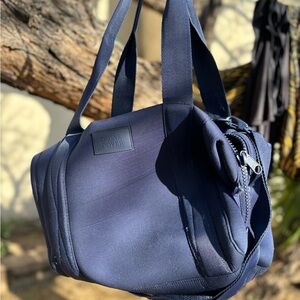 Dagne Dover Neoprene Landon Medium Navy Blue Bag